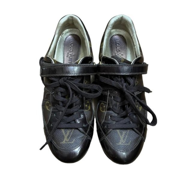 Authentic Louis Vuitton Sneakers Monogram Shoes Women Size EU 36.5 - Picture 1 of 16